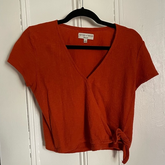 Madewell wrap top- size s- 🧡🥫🧡 - Picture 4 of 5